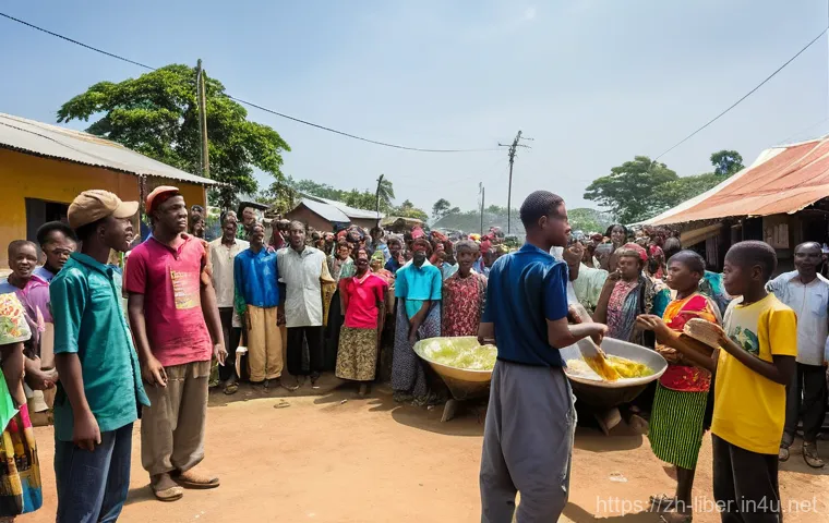 라이베리아에서 봉사활동 하는 법 - **Prompt:** A heartwarming scene inside a rustic, sun-drenched classroom in rural Liberia. A kind, s... 라이베리아에서 봉사활동 하는 법 - **Prompt:** A heartwarming scene inside a rustic, sun-drenched classroom in rural Liberia. A kind, s...